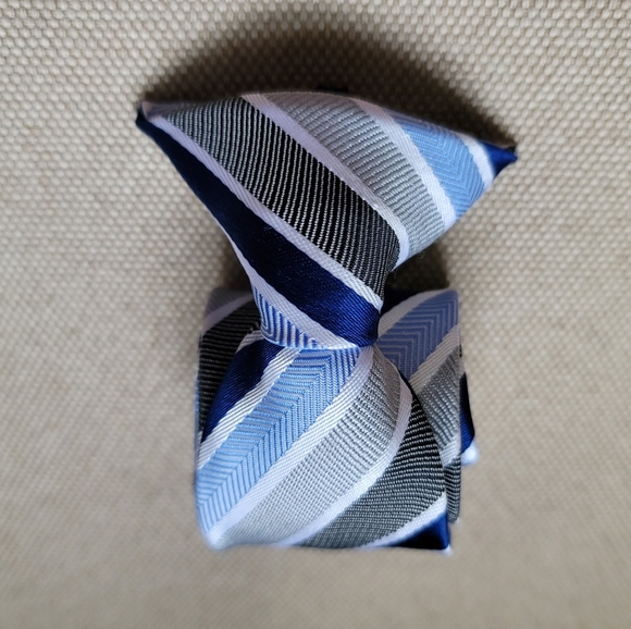 JCPENNY Boys Multi Stripe Clip On Tie - Picture 3 of 5